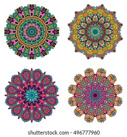 Set of mandalas. Vector mandala collection for your design. Unusual mandalas can be used for mandala design or mandala art. 