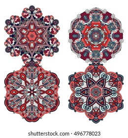 Set of mandalas. Vector mandala collection for your design. Unusual mandalas can be used for mandala design or mandala art. 