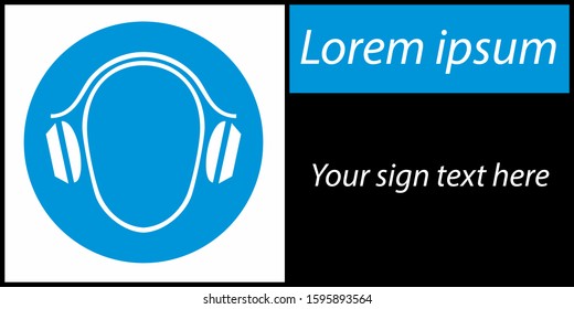 set of mandatory sign, hazard sign, prohibited sign. for sticker, posters, and other material printing. easy to modify.