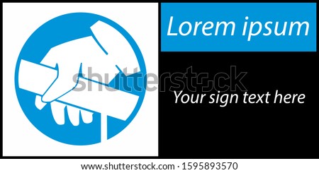 set of mandatory sign, hazard sign, prohibited sign. for sticker, posters, and other material printing. easy to modify.