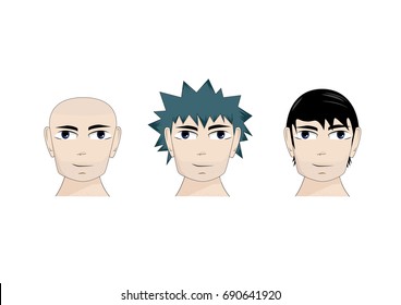 Manga Hairstyle Images Stock Photos Vectors Shutterstock