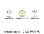 Set of mangrove logo design creative idea