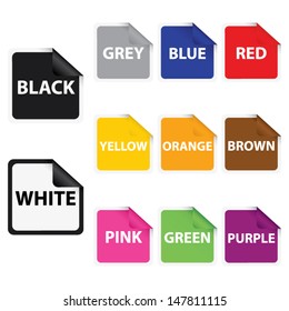 Set of many color, Abstract colorful background template.Vector illustration 