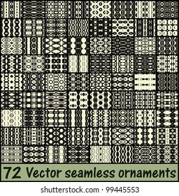 set of many simple vector seamless patterns