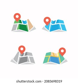 set map illustrations banners template