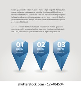 Set of Map Markers,  web designing elements. Can be used in infographic