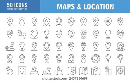 Set of map pin icons. Modern map markers. location pin sign. Vector icon isolated on white background