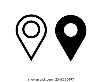 set of map pointers  icon vector