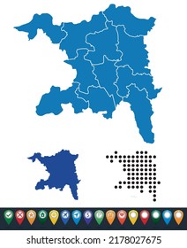 Set maps of Aargau Conton