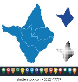 Establecer mapas del estado de Amapa