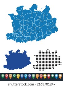 Set maps of Antwerp region