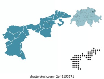 Definir mapas de Appenzell Ausserrhoden canton
