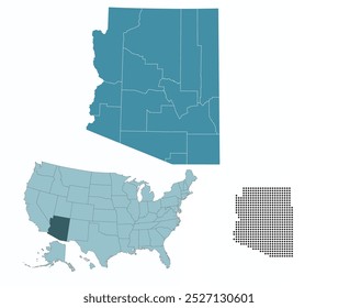 Definir mapas do estado do Arizona