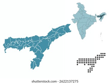 Set maps of Assam state