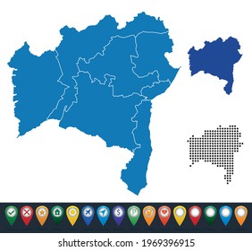 Set maps of Bahia state