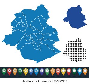 Set maps of Brussels region