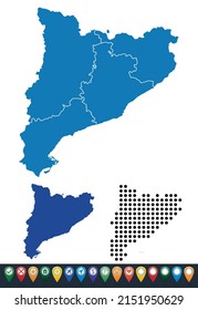 Set maps of Catalonia province