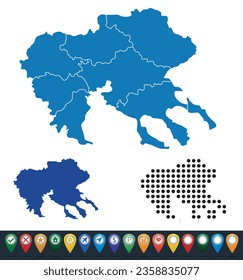 Mapas de la provincia de Macedonia Central