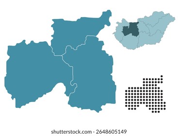 Set maps of Central Transdanubia province