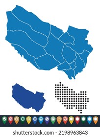 Set maps of Västerbotten County
