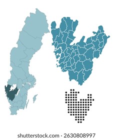 Set maps of Västra Götaland County