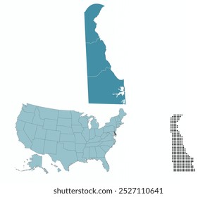 Definir mapas do estado de Delaware