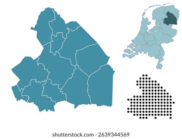 Set maps of Drenthe province