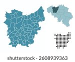 Set maps of East Flanders Province