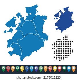 Set maps of Fribourg Conton