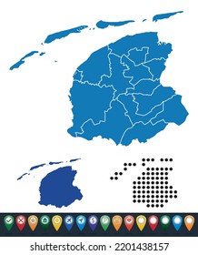 Mapas de la provincia de Frisia