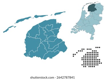 Definir mapas da província de Friesland