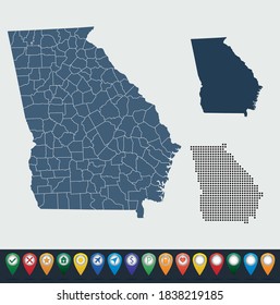 Set maps Georgia state