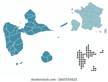 Definir mapas da província de Guadalupe