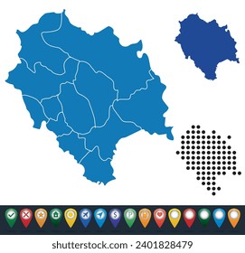 Set maps of Himachal Pradesh state