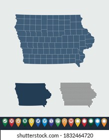 Set maps of Iowa state