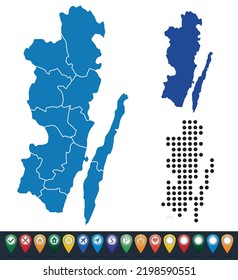 Set maps of Kalmar County