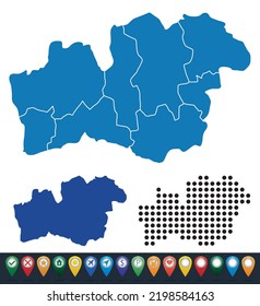 Set maps of Kronoberg County