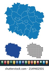 Set maps of Kuyavian-Pomeranian Voivodeship