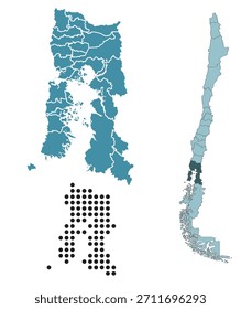 Definir mapas de Los Lagos Region