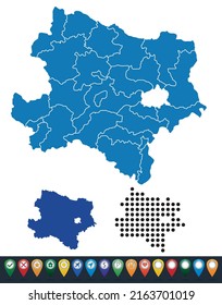Set maps of Lower Austria region