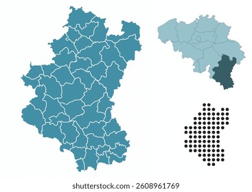 Set maps of Luxembourg Province