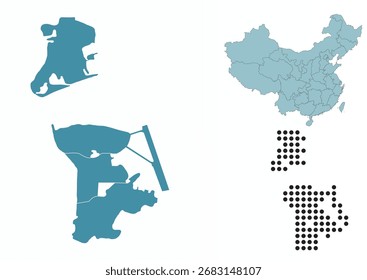 Karte der Provinz Macau