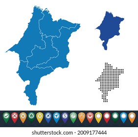 Set maps of Maranhao state