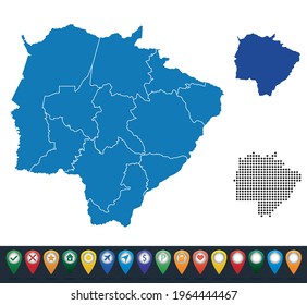 Set maps of Mato Grosso do Sul state