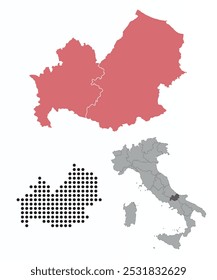 Set maps of Molise province