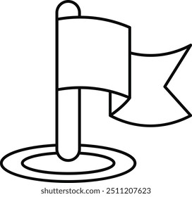 Set of Maps and Navigation outline Icons. Simple line art style icon pack. Vector illustration