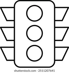Set of Maps and Navigation outline Icons. Simple line art style icon pack. Vector illustration