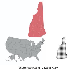 Definir mapas de New Hampshire state