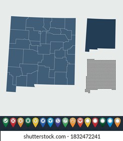 Set maps of New Mexico state