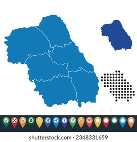 Set maps of Nord-Est province